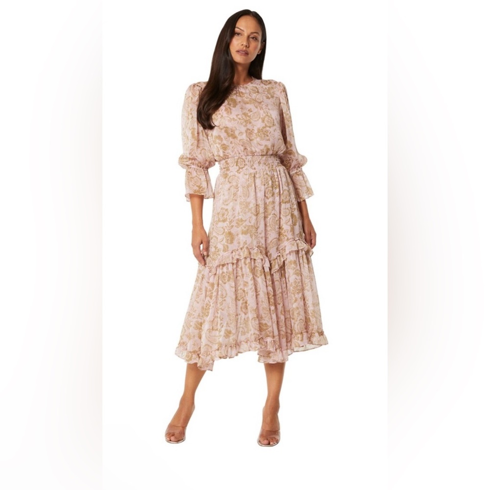 MISA Los Angeles Floral Paisley Maxi‎ Dress
